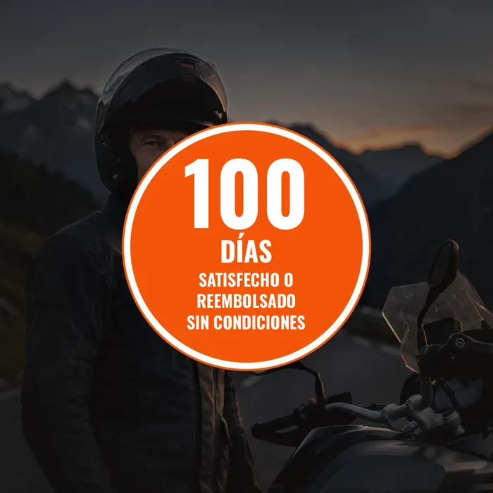 Garantía de 100 días, satisfecho o te devolvemos el dinero